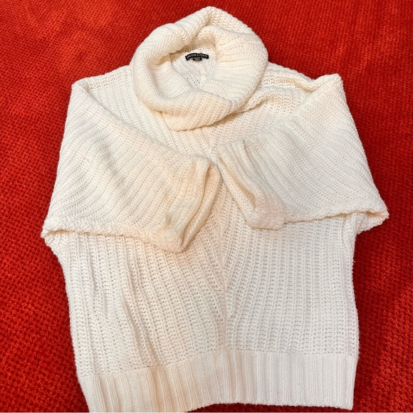 ♥️2xHost Pick♥️Harlowe & Graham oversized white sweater, size large - Picture 1 of 9